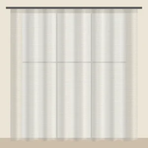 Ecru voile sheer curtain DF 702-42