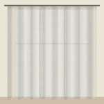 Ecru voile sheer curtain DF 702-43