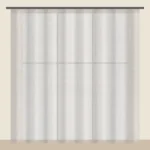 Ecru voile sheer curtain DF 888-12