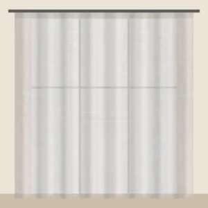 Ecru voile sheer curtain DF 888-12