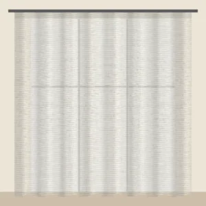 Ecru voile sheer curtain DF 888-17