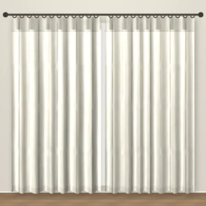 Eggshell Check Artesia Linens linen curtain DF 239-02