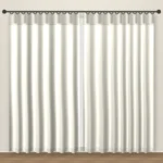 Eggshell Rustic Linen Curtain DF 204-15