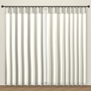 Eggshell Rustic Linen Curtain DF 204-15