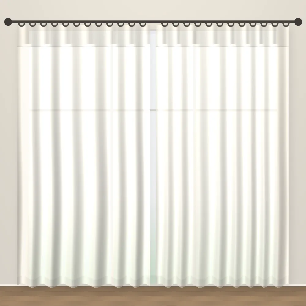 Eggshell Simply Linens linen sheer curtain DF 212-49