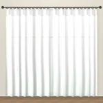 Feather White Luxe Linens linen sheer curtain DF 207-38