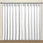 Flecked White Timeless blackout curtain DF 117-01