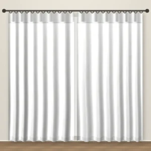 Flecked White Timeless blackout curtain DF 117-01