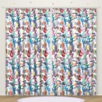 Graffiti Slogan White printed kids curtain DF 402-45