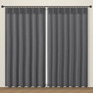 Graphite Forever Linens linen curtain DF 231-51