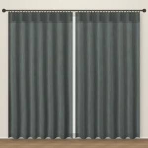 Gunmetal Natura Linen Curtain DF 222-17