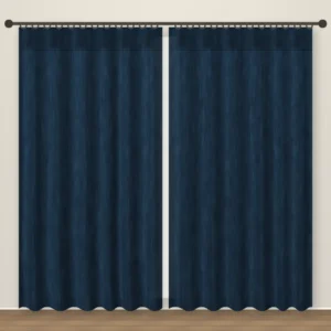 Ink Blue Natura Linen linen curtain DF 222-54