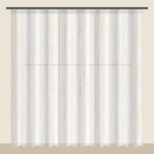 Ivory Cream linen-look sheer curtain DF 260-32