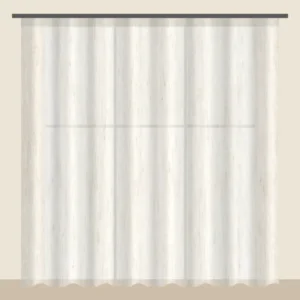 Ivory Cream linen-look sheer curtain DF 260-47