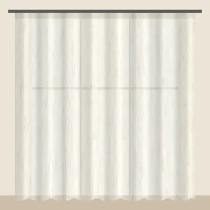 Ivory Cream linen-look sheer curtain DF 888-40