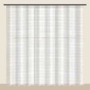 Ivory Cream textured sheer curtain DF 702-15