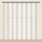 Ivory Cream voile sheer curtain DF 888-03