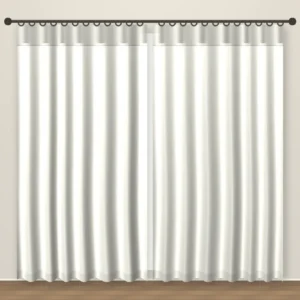 Ivory Plush blackout curtain DF 122-36