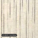 Ivory Stripe Artesia Linen Curtain DF 239-55 fabric swatch