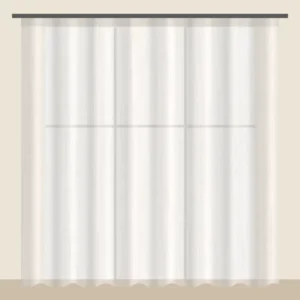Ivory voile sheer curtain DF 260-12