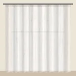 Ivory voile sheer curtain DF 260-35
