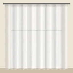 Ivory voile sheer curtain DF 260-40