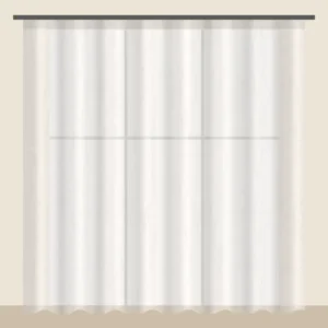 Ivory voile sheer curtain DF 260-41