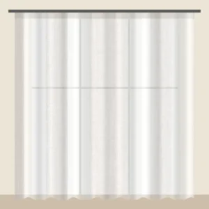 Ivory striped voile sheer curtain DF 888-33
