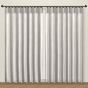 Lavender Grey Artesia Linens linen curtain DF 239-31