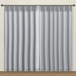 Lilac Grey Forever Linens linen curtain DF 231-03