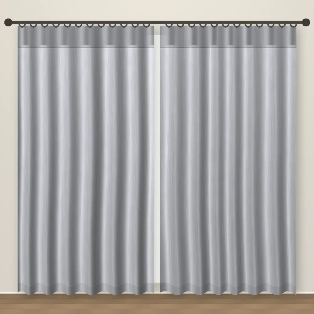 Lilac Grey Forever Linens linen curtain DF 231-03