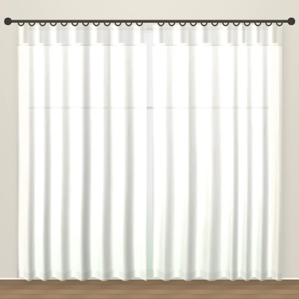 Lily White Forever Linens linen sheer curtain DF 231-04