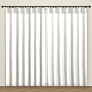 Lily White La Mode Linen Curtain DF 351-05