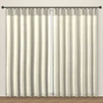 Linen Beige Plush blackout curtain DF 122-03