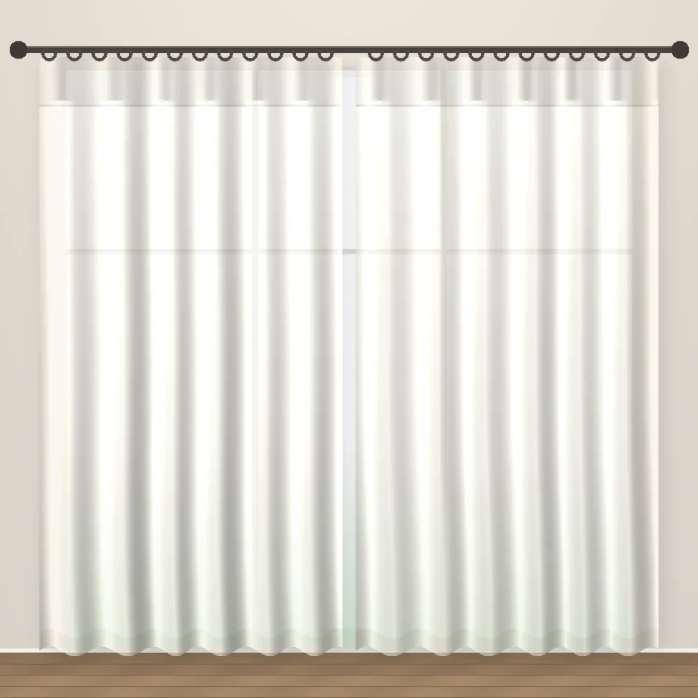 Linen White Simply Linens linen sheer curtain DF 212-13