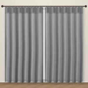 Mid Grey Forever Linen Curtain DF 231-47