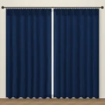 Midnight Navy Timeless blackout curtain DF 117-29