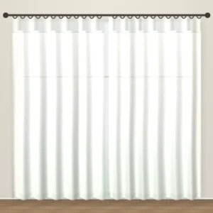 Milk White Simply Linens linen sheer curtain DF 212-45