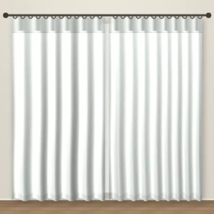 Mint White Deluxe blackout curtain DF 121-09