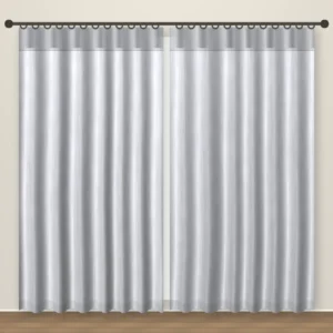 Mist Grey Forever Linens linen curtain DF 231-01