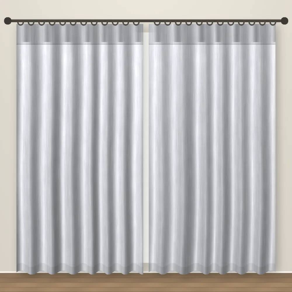 Mist Grey Forever Linens linen curtain DF 231-01