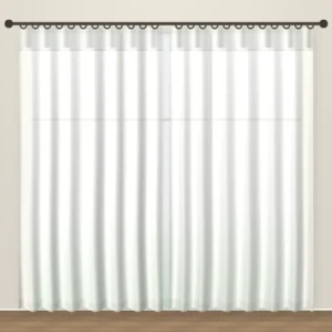 Mist White Rustic Linen Sheer DF 204-25