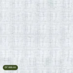 Mist White check voile sheer curtain DF 888-64 fabric swatch close-up