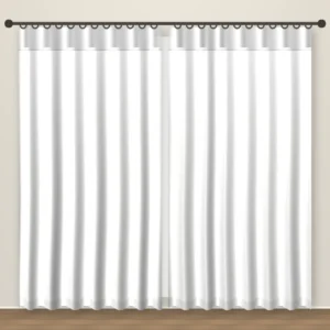 Moon White Luxe Linen Curtain DF 207-62