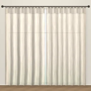 Oatmeal Forever Linens linen sheer curtain DF 231-29