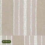 Oatmeal striped textured sheer curtain DF 702-33 fabric swatch close-up