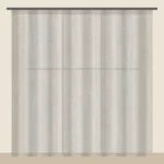 Oatmeal textured sheer curtain DF 702-38