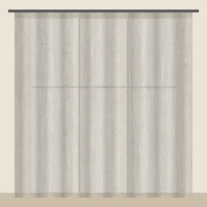Oatmeal textured sheer curtain DF 702-38