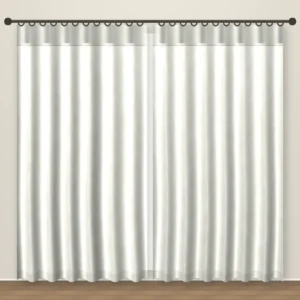 Off White Lino blackout curtain DF 123-35