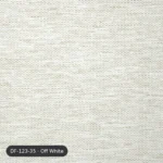 Off White Lino blackout curtain DF 123-35 fabric swatch